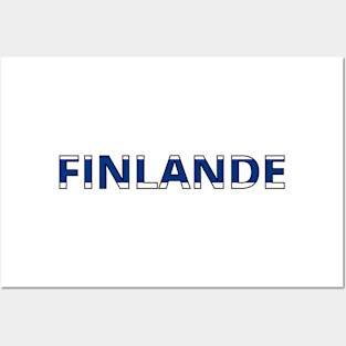 Drapeau Finlande Posters and Art